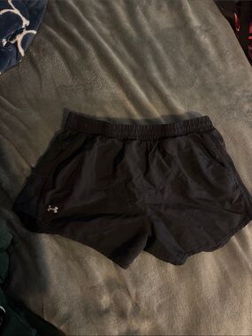 Under Armour Black Women's Running Shorts with Elastic Waist